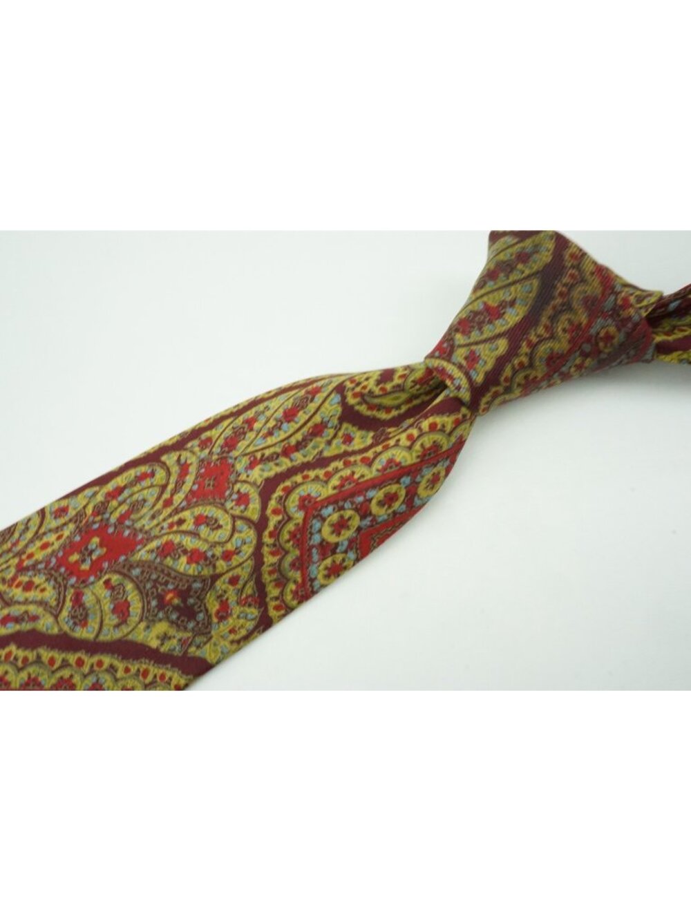 Triminghams All Silk Multicolor Paisley John Comfort Made London Tie